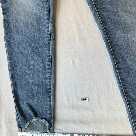 Aeropostale Women Jeggings size 10 Regular Blue High Waisted Stretch Boot Cut - Picture 8 of 12